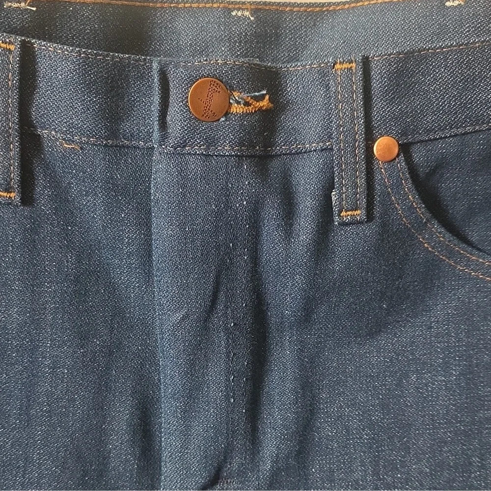 NWOT Y2K Wrangler Cowboy Cut Men's Dark Wash Blue Denim Straight Leg Jeans